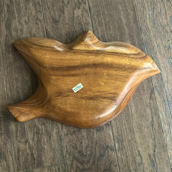 Vintage Monkey Pod Wood Serving Dish - Picture 2 of 7
